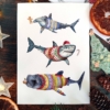 Sharks Christmas Jumpers Card