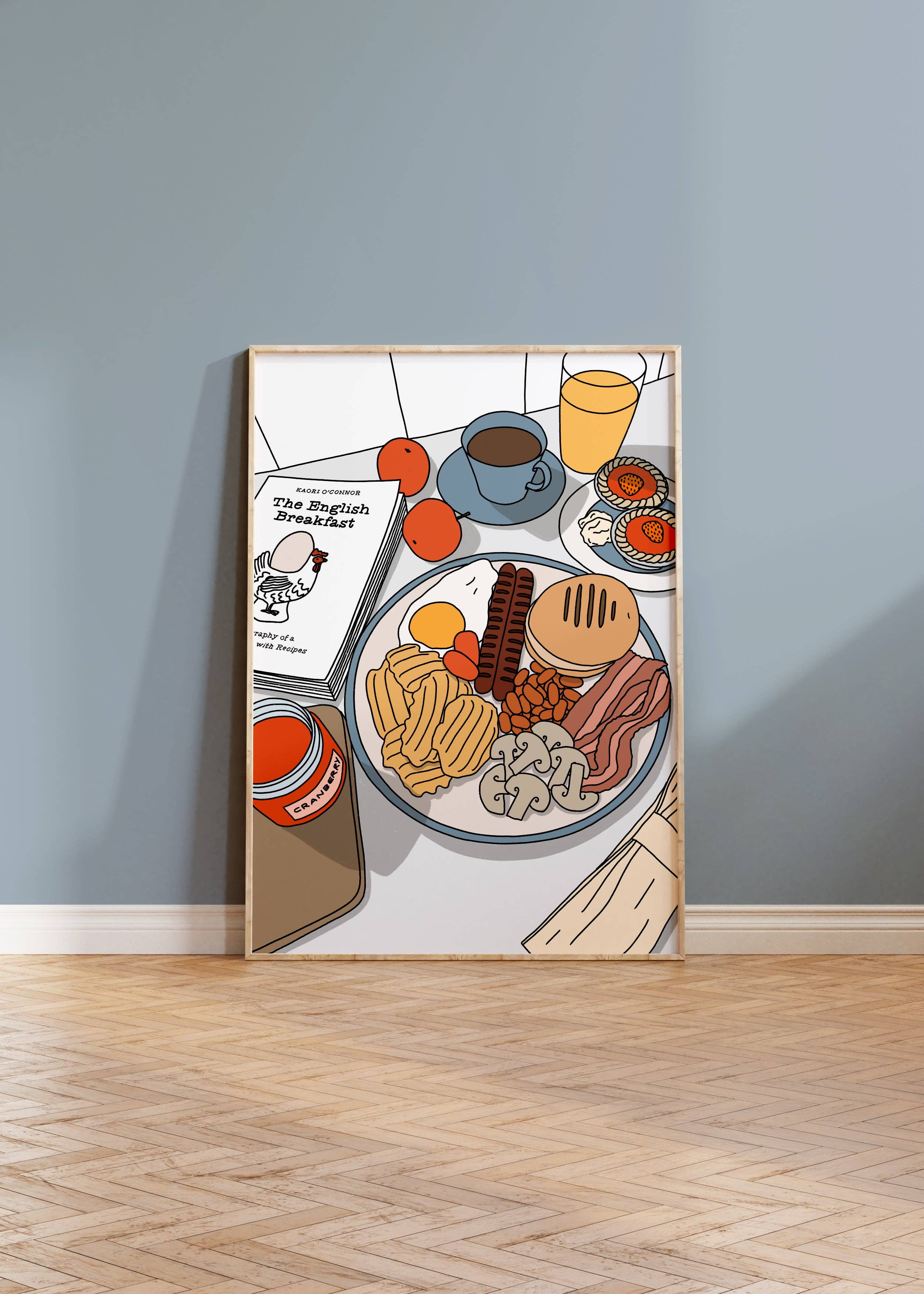 English Breakfast Illustrated Print