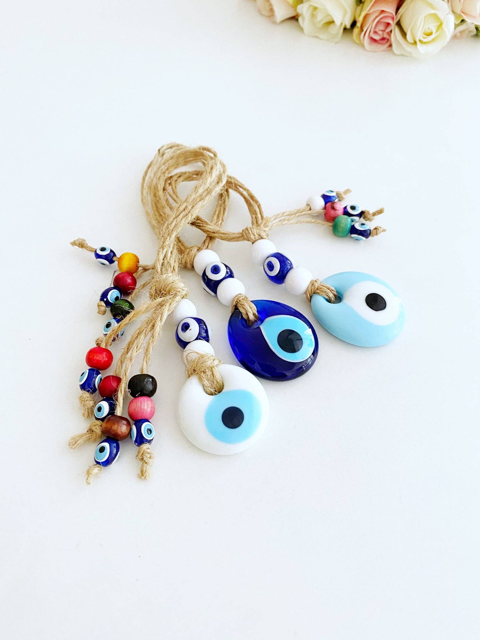 Lucky Evil Eye Bead, Evil Eye Car Rear Mirror Charm