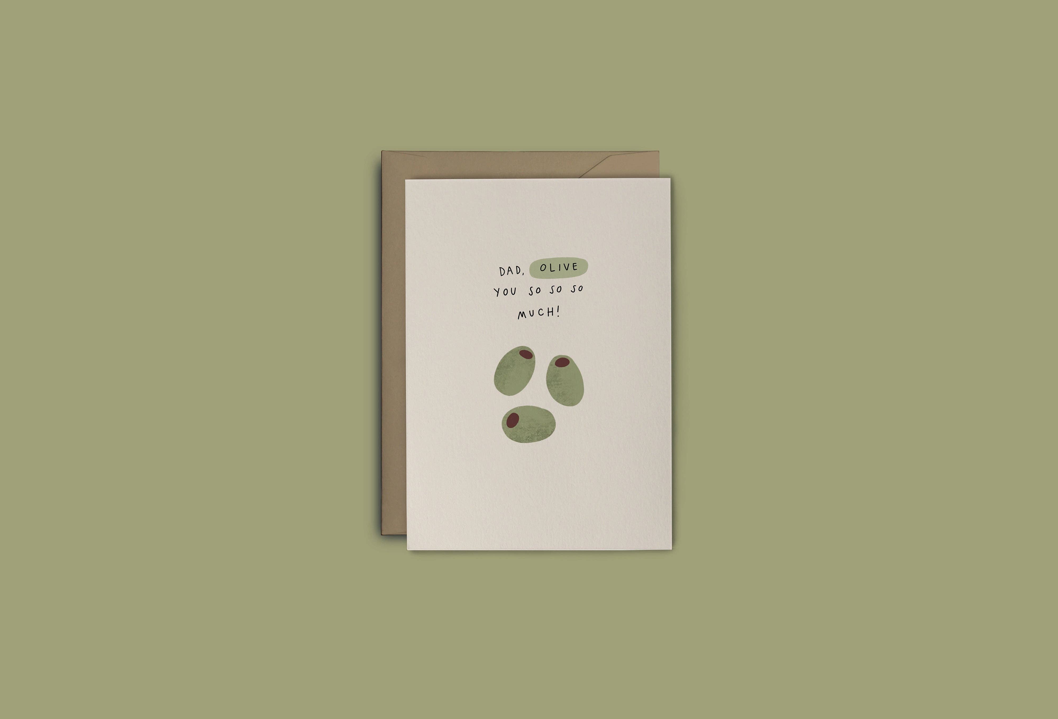 Dad, Olive You So So So Much | Father's Day Card