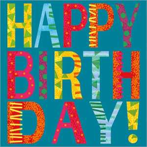 Birthday Letters Greeting Card
