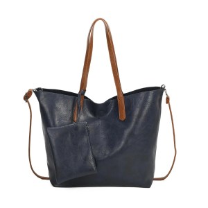 Magdot Shopper Tote Bag with Zipper Pouch & Wristlet