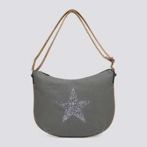 1107 Canvas Star Crossbody Bag
