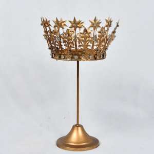 Jewelled Crown Tea light Holder