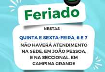 Horário de atendimento durante o feriado da Semana Santa
