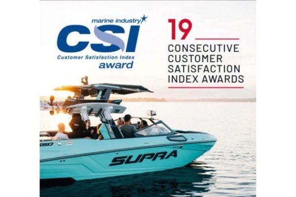 Supra Boats Receives NMMA CSI Award for 19th Consecutive Year