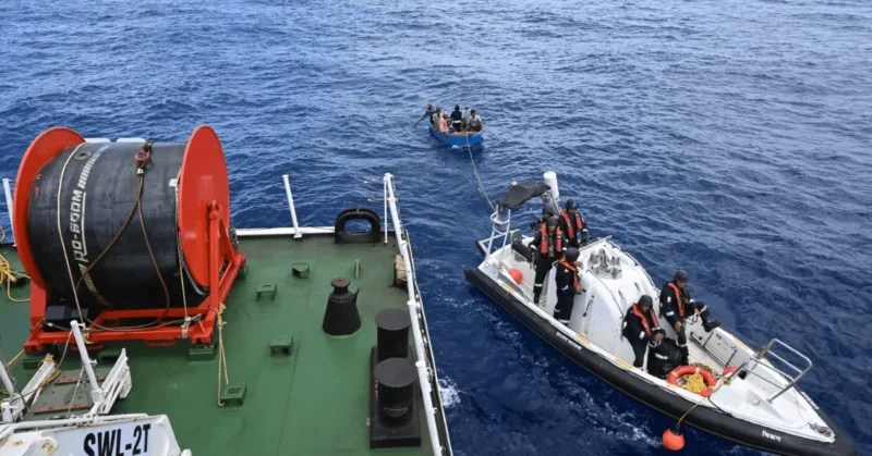 Cargo Ship Sinks in Arabian Sea: Crew Rescued by Indian Coast Guard