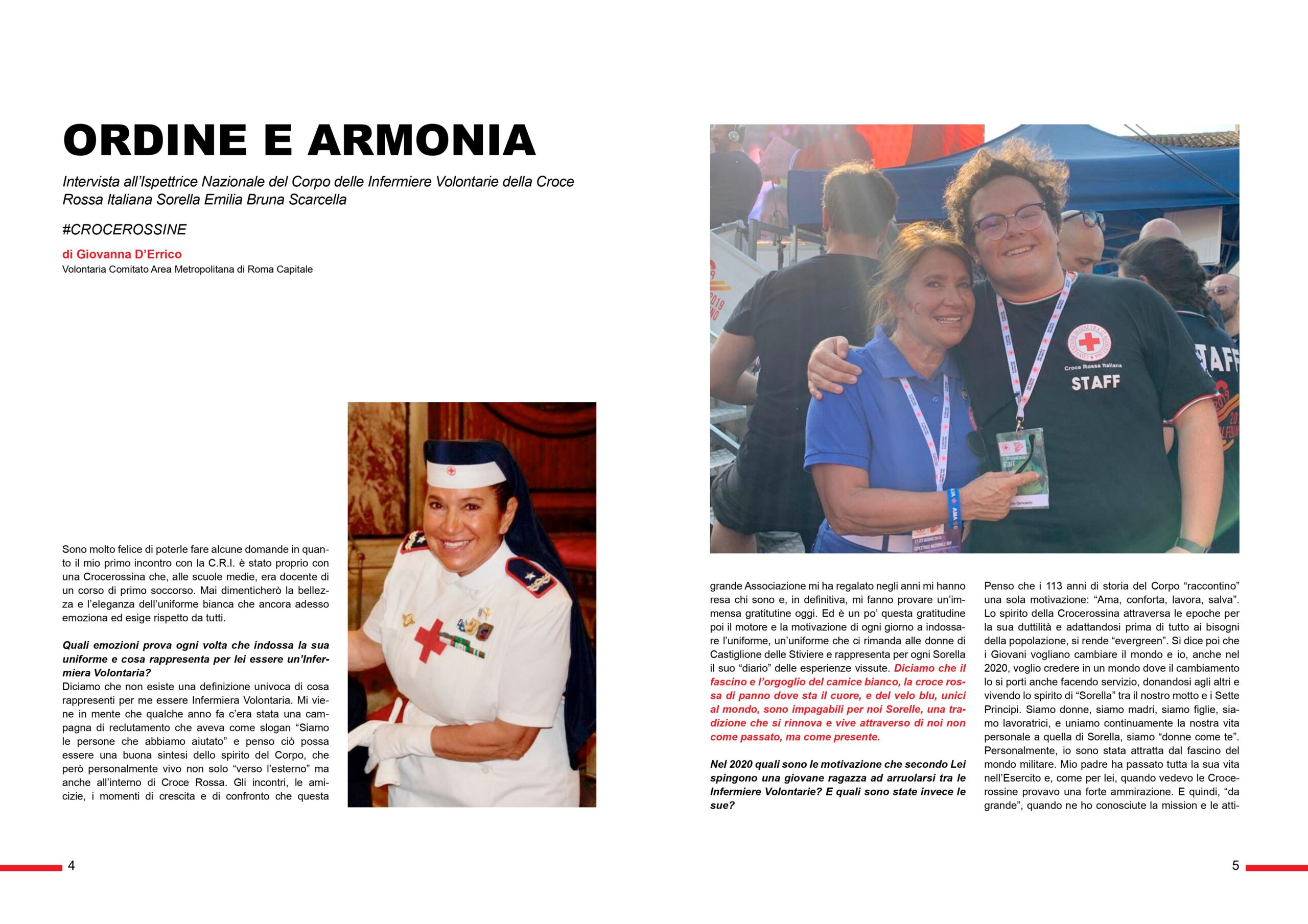 Intervista All'ispettrice Nazionale Del Corpo Delle Infermiere Volontarie Della Croce Rossa Italiana Sorella Emilia Bruna Scarcella - Croce Rossa Italiana 1810_x_2560_jpg