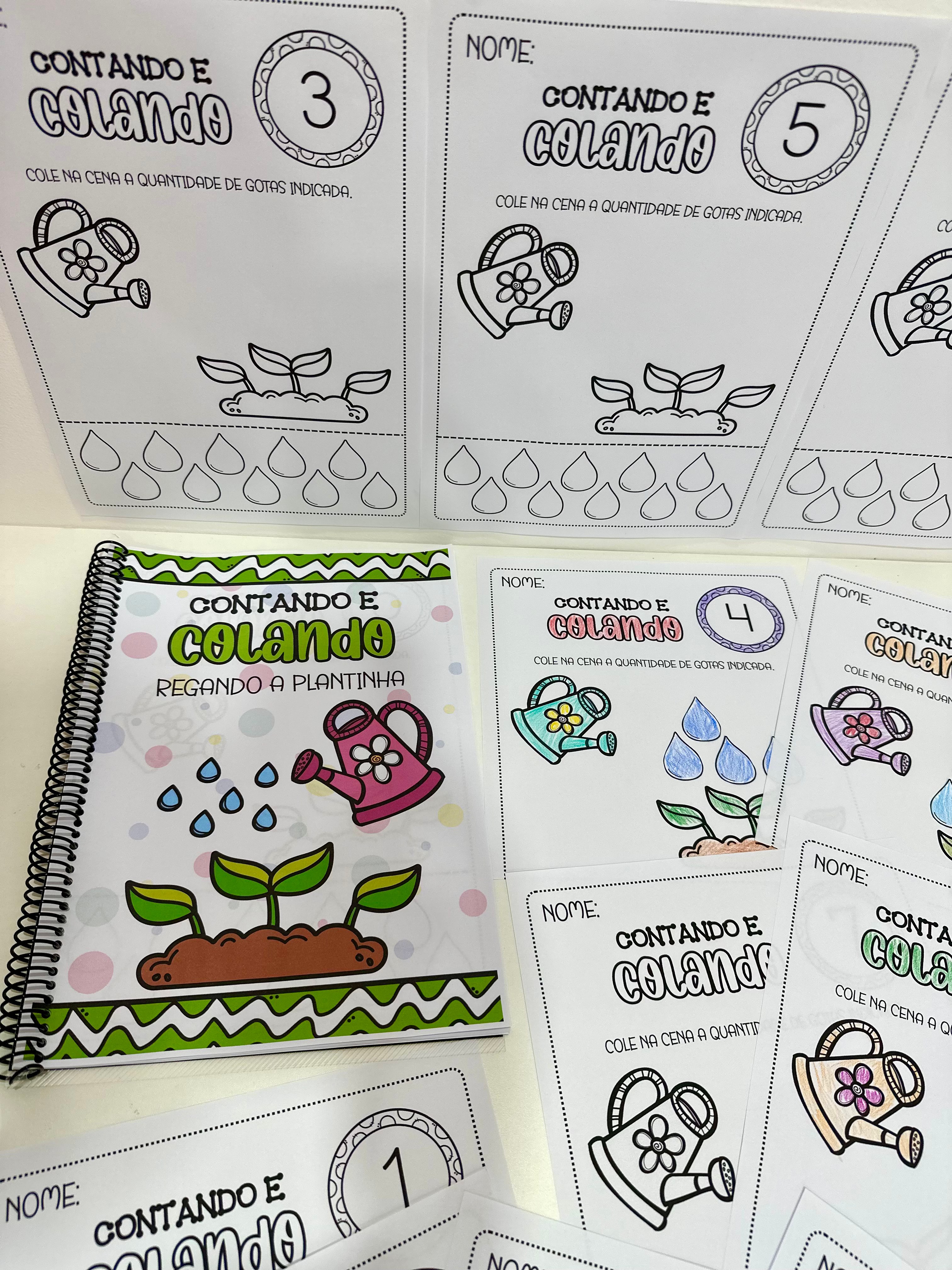 Apostila Contando e Colando- Regando a Plantinha!
