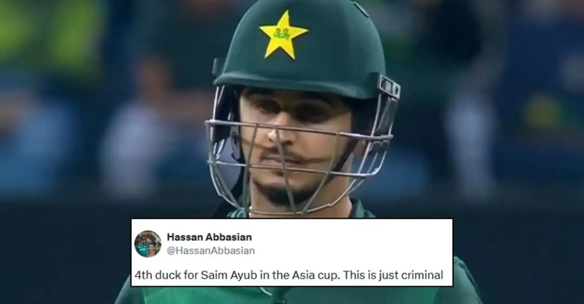 Fans brutally troll Saim Ayub as Pakistani batter falls for 4th duck in Asia Cup 2025 – PAK vs BAN Fans brutally troll Saim Ayub as Pakistani batter falls for 4th duck in Asia Cup 2025 – PAK vs BAN