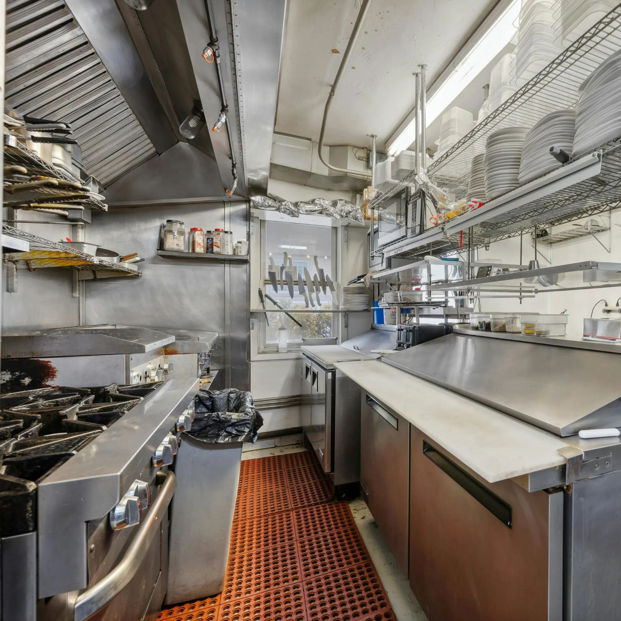 Commercial kitchen with Ansul fire suppression system in Rock Springs, WY