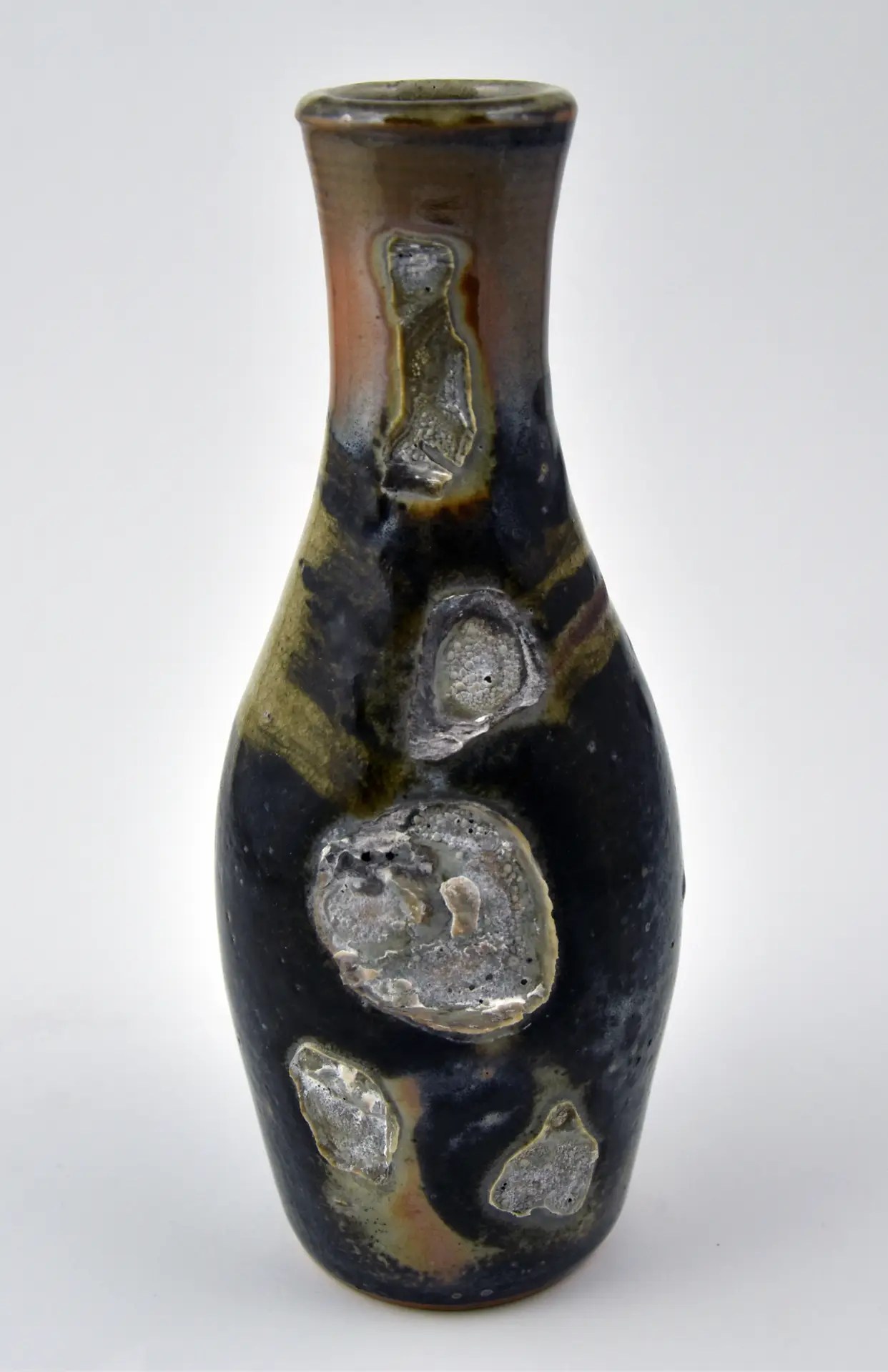 Gas fired shino bottle cone 10