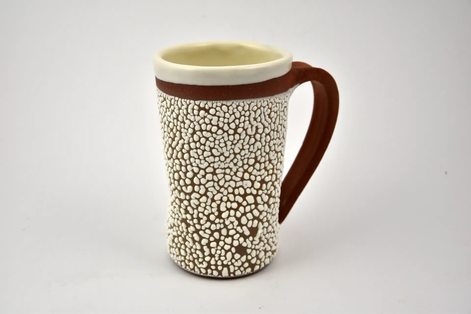 Electric fired cone 6 crawl beer mug
