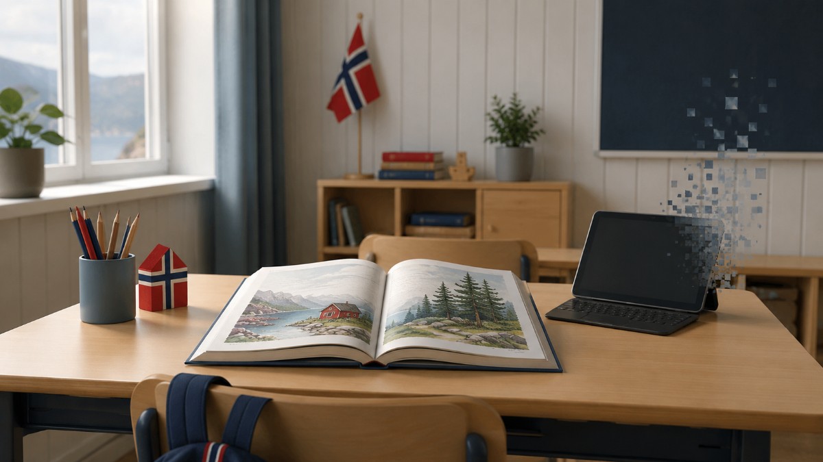 Le retrait norvégien : Oslo oppose son veto à l’IA générative à l’école primaire et rouvre la porte au livre imprimé