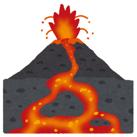 【動画】マグマの川、頑張れば渡れそう