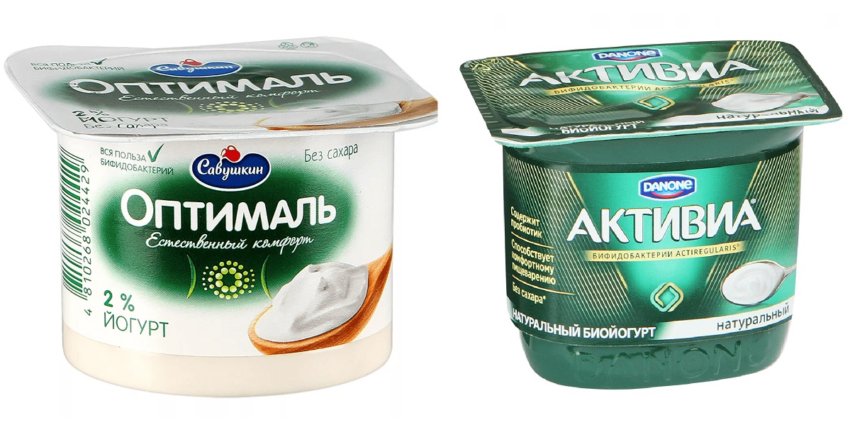 «Данон Россия», «Савушкин продукт»,«Активиа», биойогурт