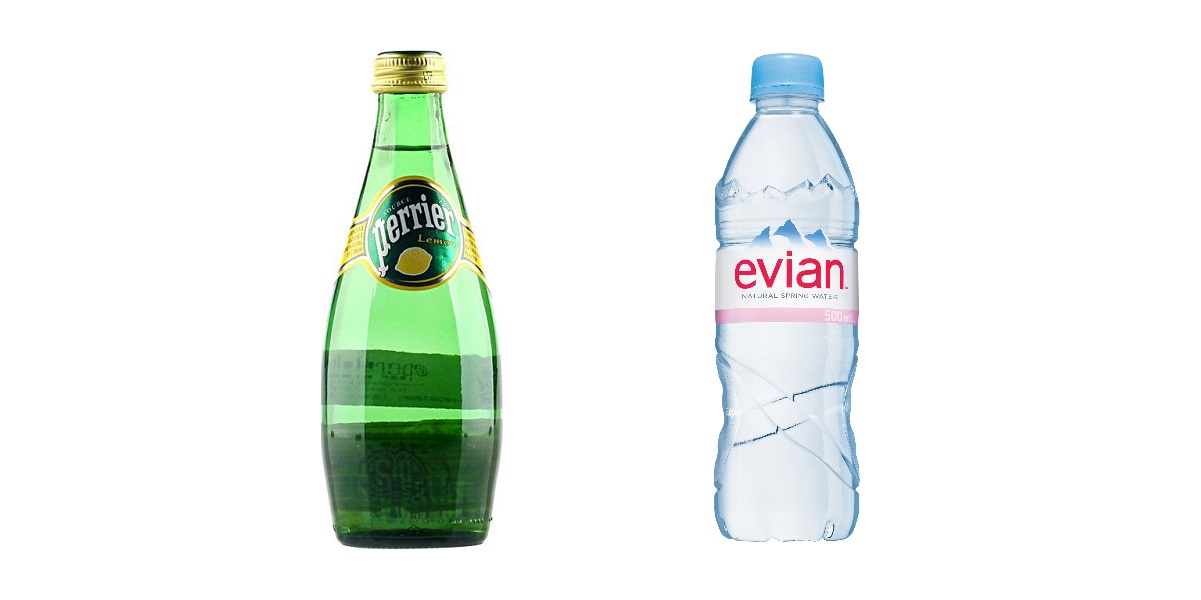 Perrier, Evian, вода, микропластик