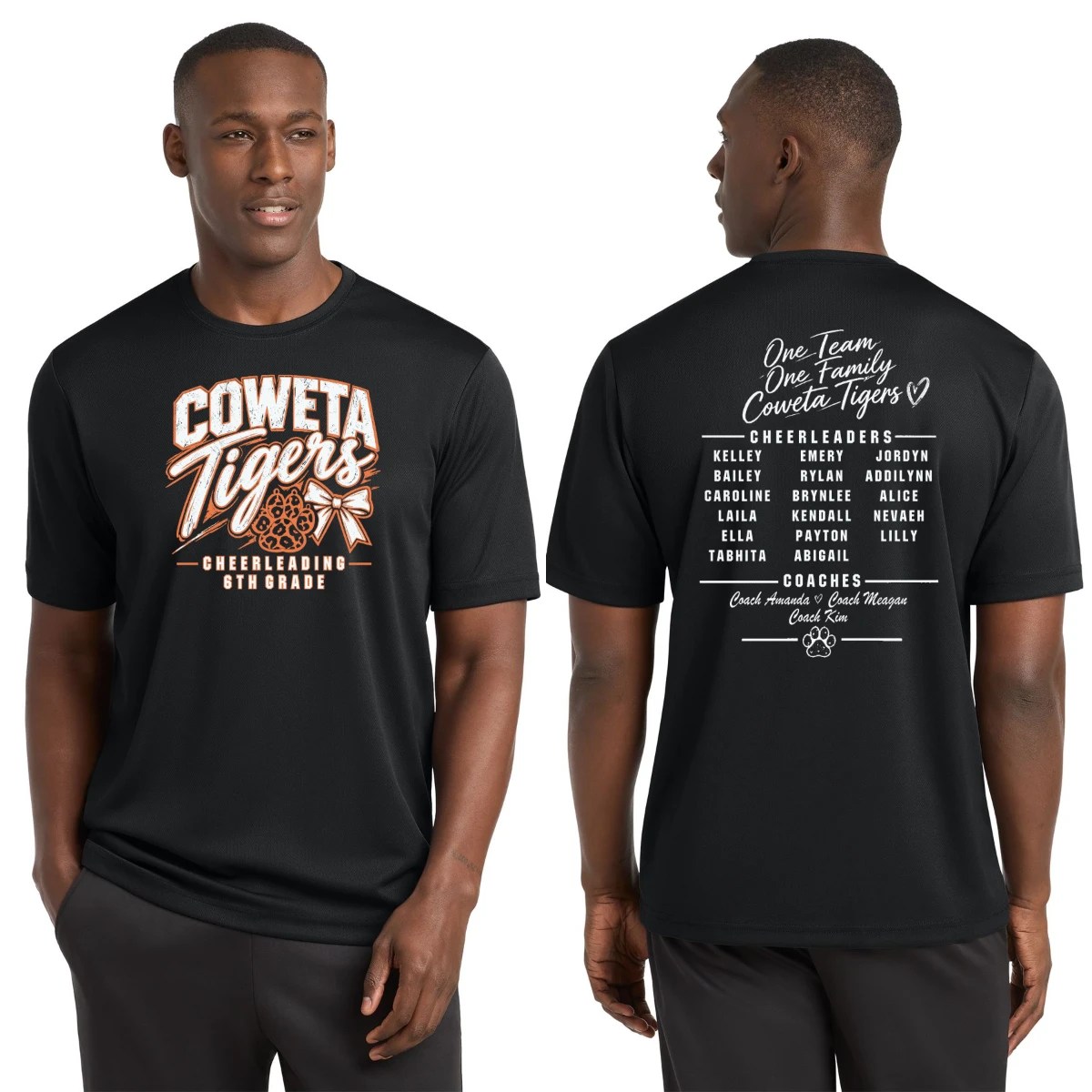 Coweta Tigers Cheerleading 6th Grade ST340 in black