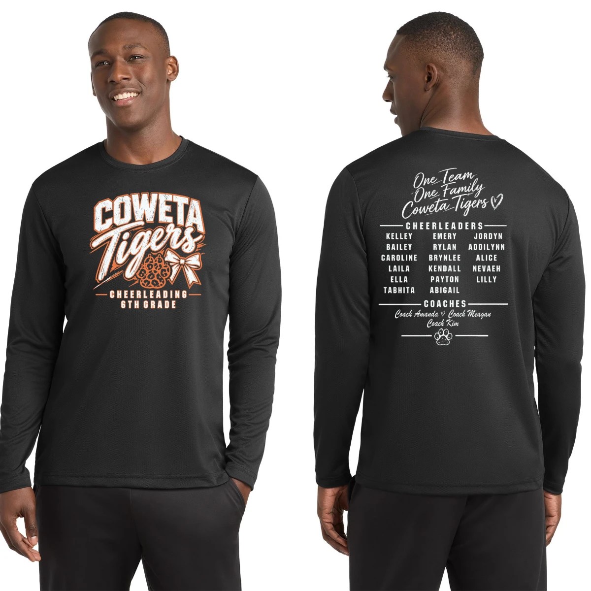Coweta Tigers Cheerleading 6th Grade ST340LS in black