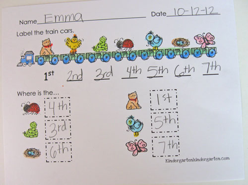 Is it best to pay as a last resort? Math Ordinal Numbers And A Shameless Request Kindergarten Kindergarten