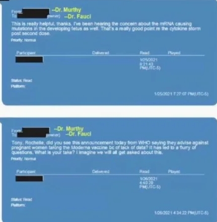 BOMBSHELL: Fauci Miscarriage Texts Reveal He Hid Risks From American Moms