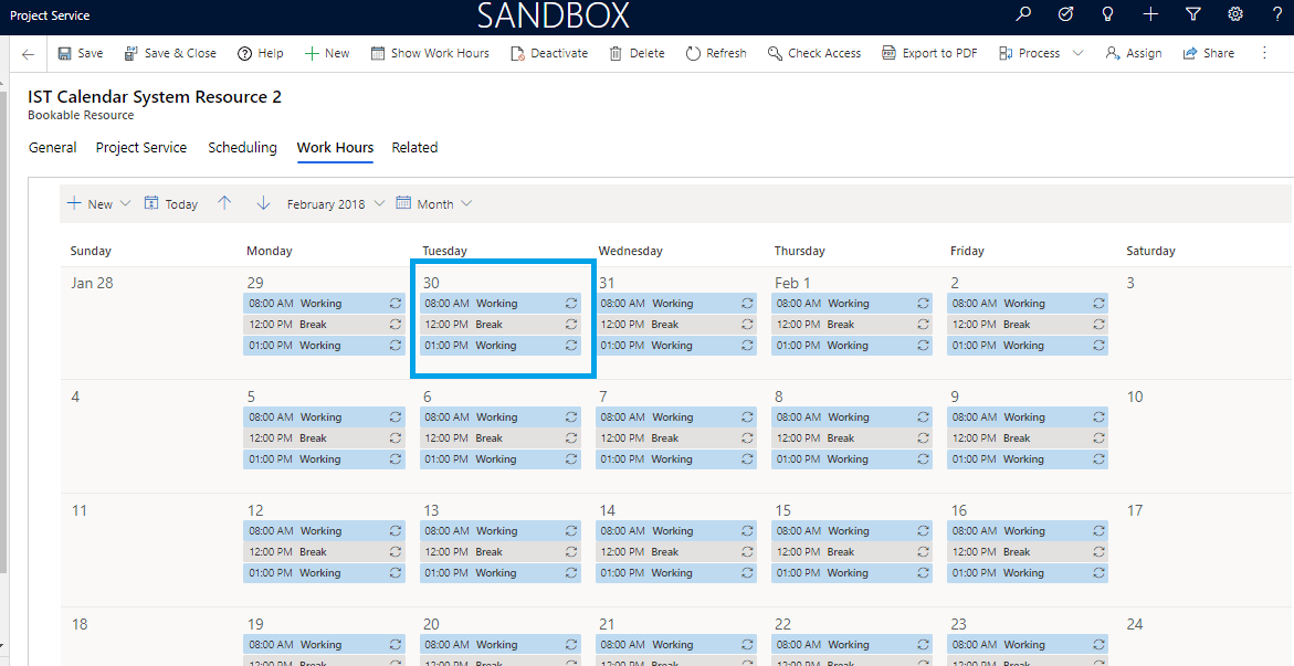 create work template