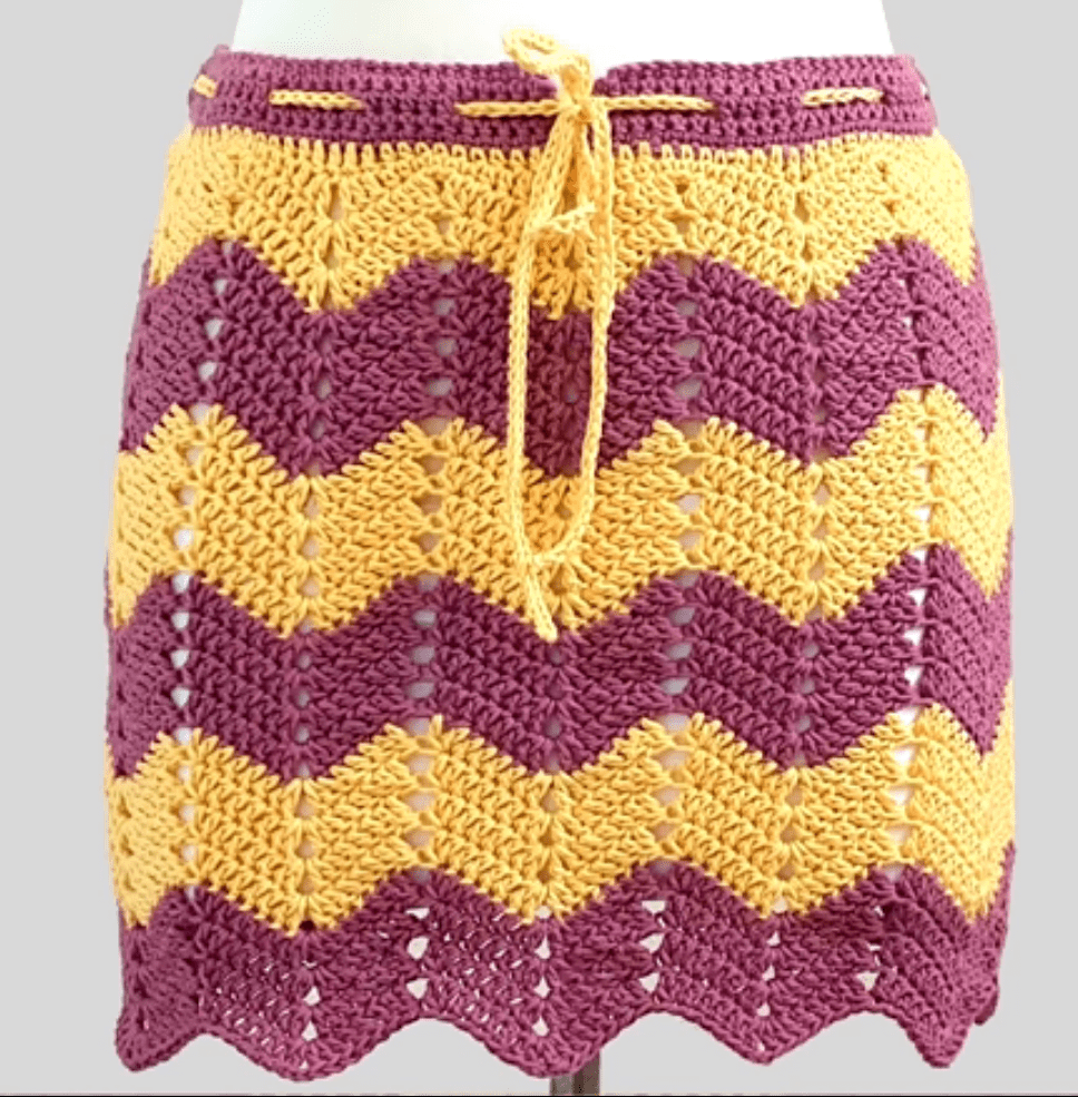 Crochet stylish skirt for women