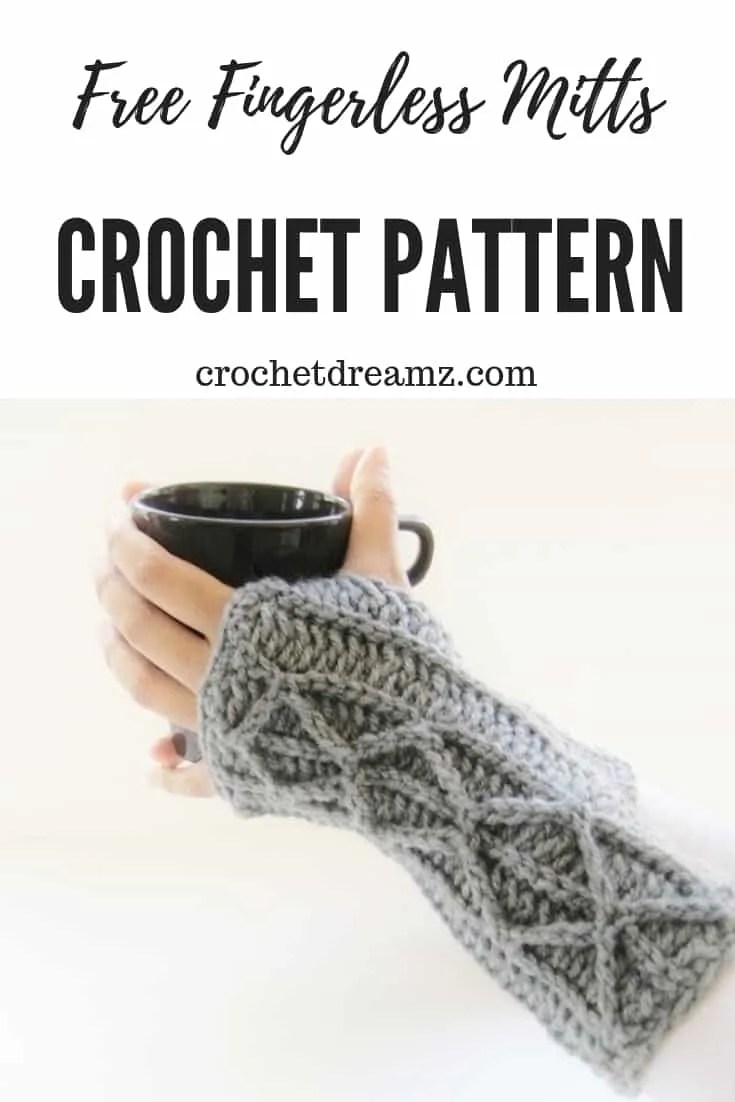 The griddle stitch is an easy textured stitch that has nice density, providing terrific warmth when used for fingerless gloves. Figerless Gloves Crochet Pattern With Faux Cables Crochet Dreamz