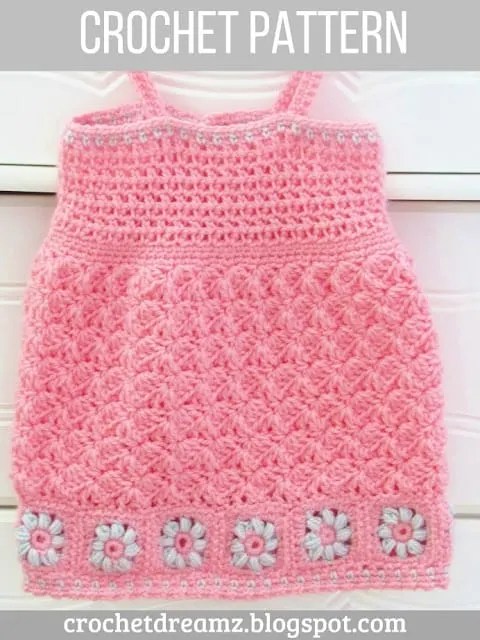 Floral Baby Dress Crochet Pattern Daisy Mae Sundress Crochet Dreamz