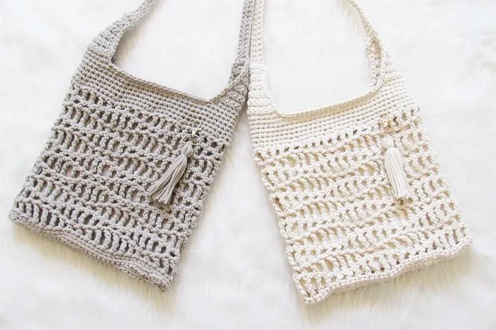 Step By Step Crochet Bag Pattern Free Crossbody Bag Crochet Dreamz