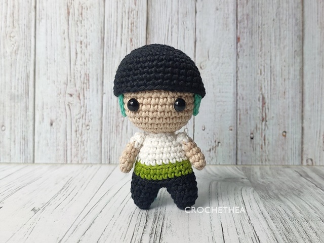 zoro amigurumi crochet pattern