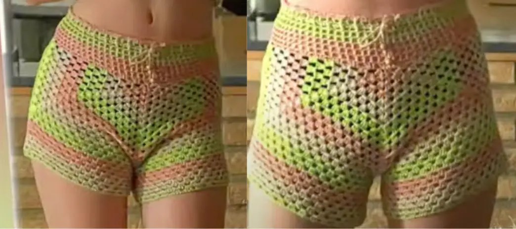 Short coloré de Lidia Crochet
