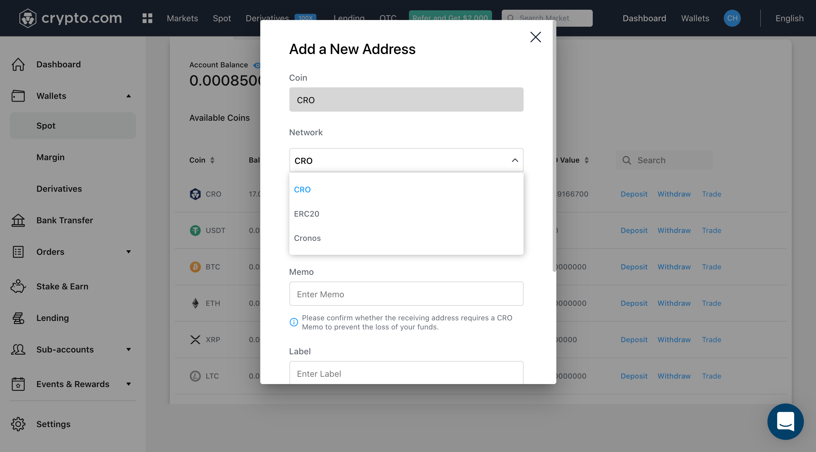 Another factor that affects withdrawal fees is the type of cryptocurrency. From Crypto Com Exchange Cronos Crypto Org Evm Chain