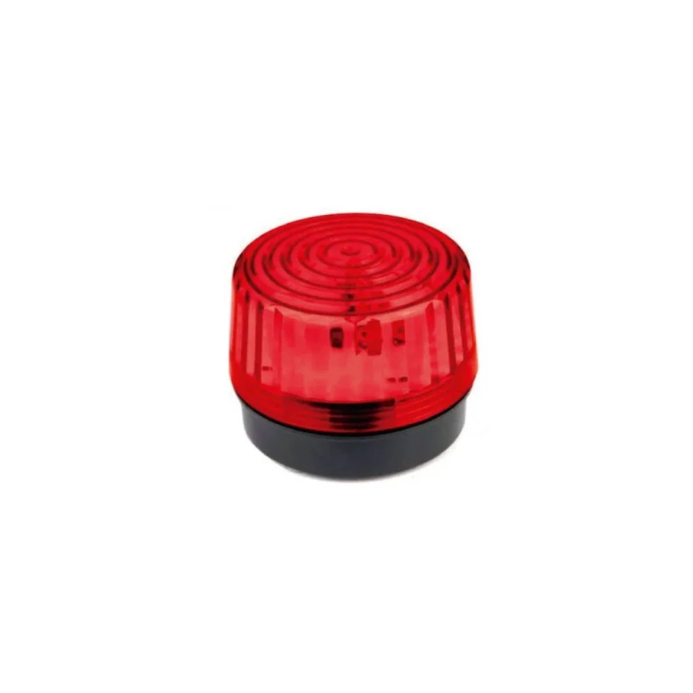 BALIZA LUZ ESTROBOSCOPICA ROJA LAMPARA EMERGENCIA  DIAMETRO 10CM- STV