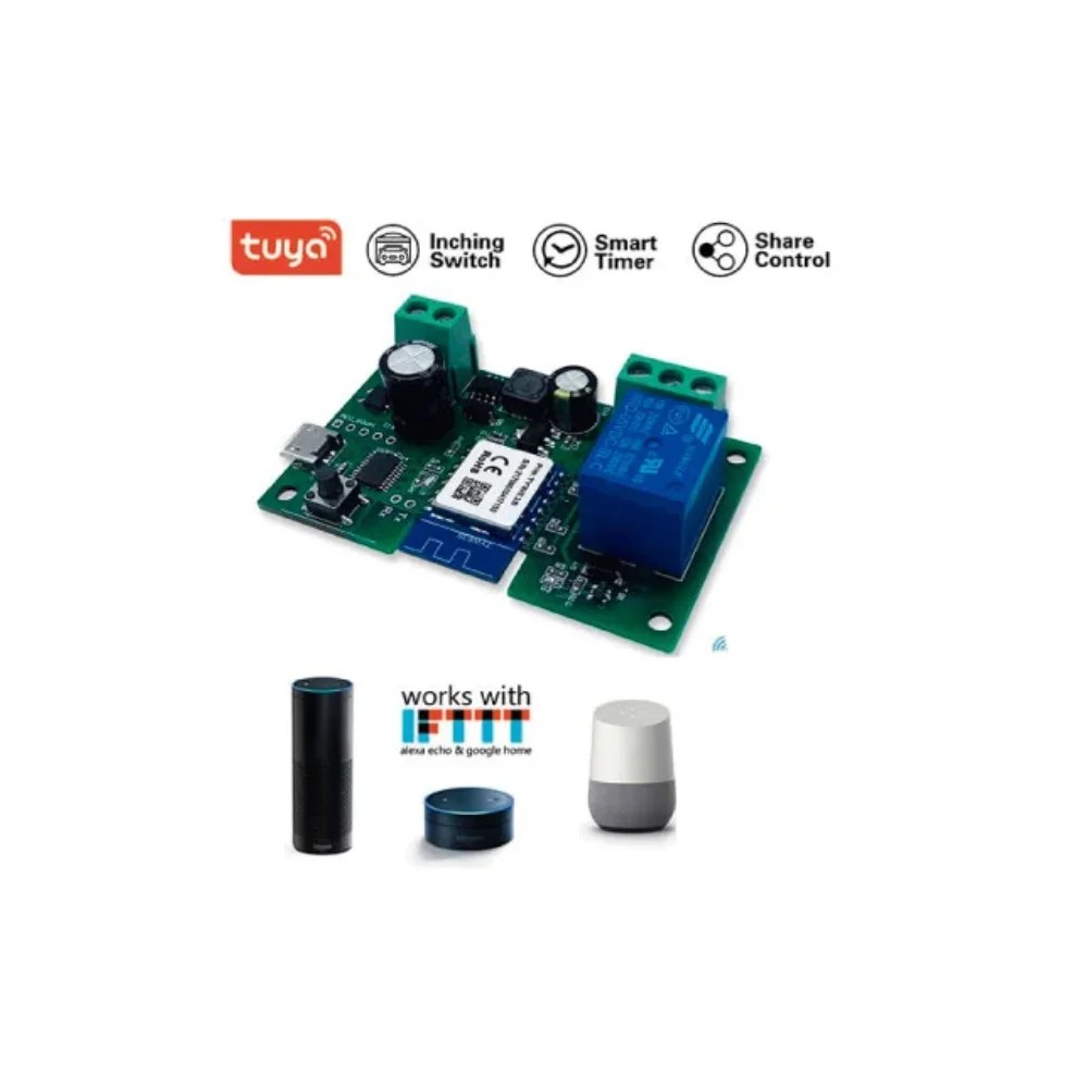 CONTROLADOR WIFI- UN RELE - PARA MOTOR DE GARAJE  - TUYA SMART - MAADOK