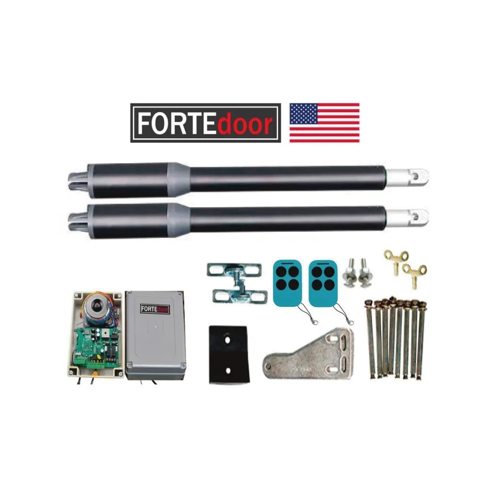 KIT MOTOR DE BRAZOS PIVOT PUERTA GARAJE BATIENTE 2M AMERICANO - FORTEDOOR