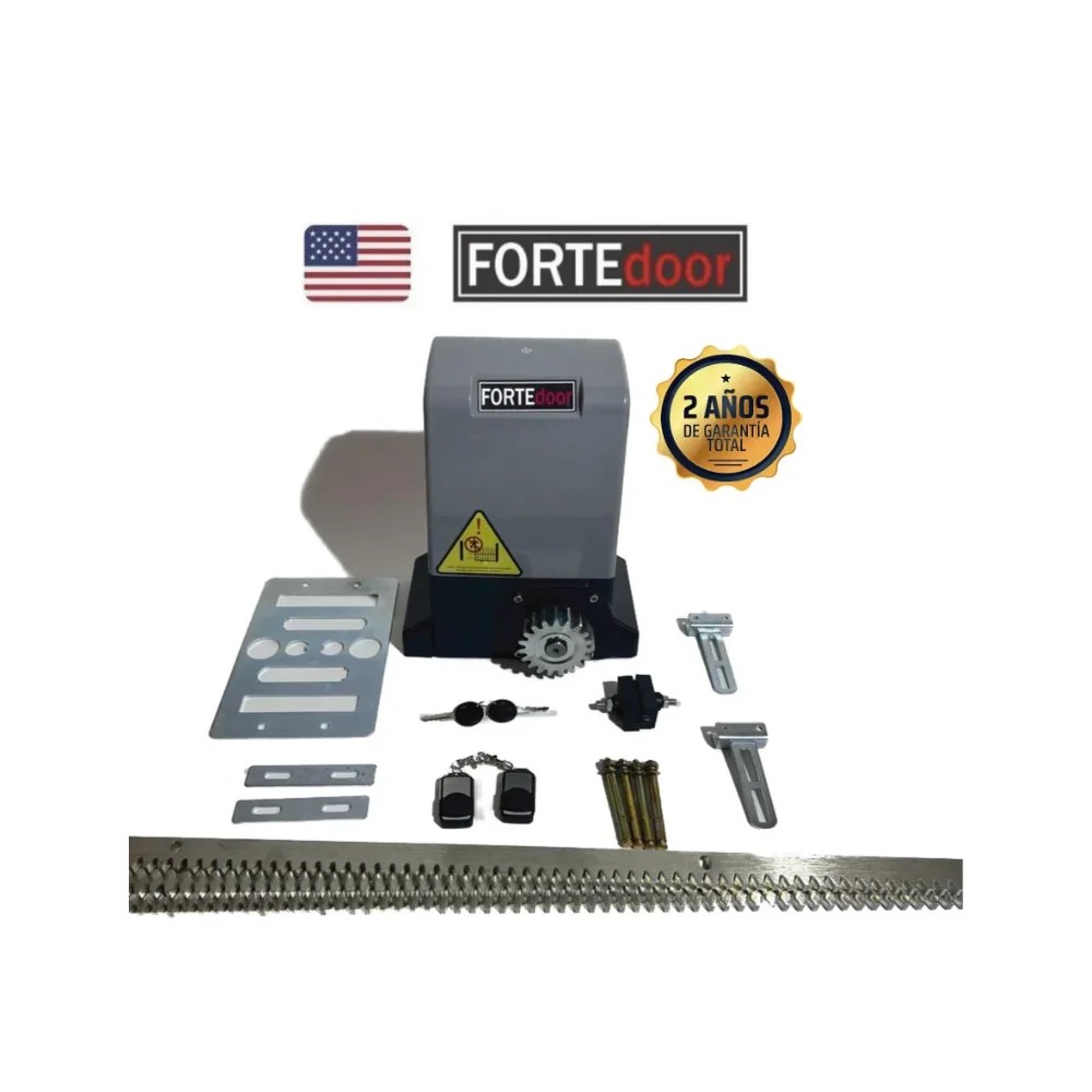 KIT MOTOR DE GARAJE PUERTA CORREDIZA 600KG - FORTEDOOR AMERICANO