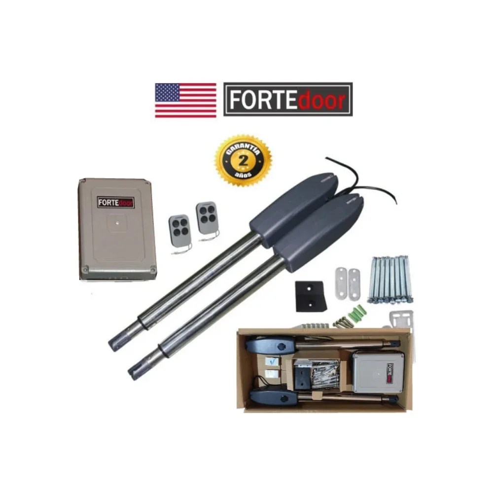 KIT MOTOR DE BRAZOS PIVOT PUERTA GARAJE BATIEMTE 3.5M AMERICANO 350KG POR HOJA