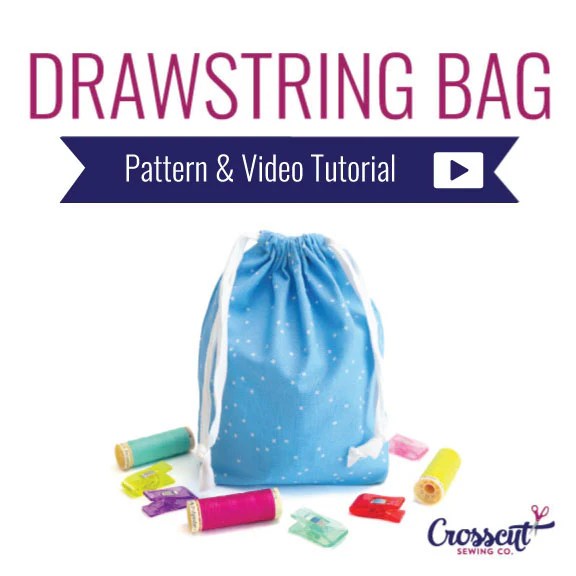 Drawstring Bag Beginner Sewing Pattern Video Tutorial Crosscut - City Textures - Perfect Full HD Collection