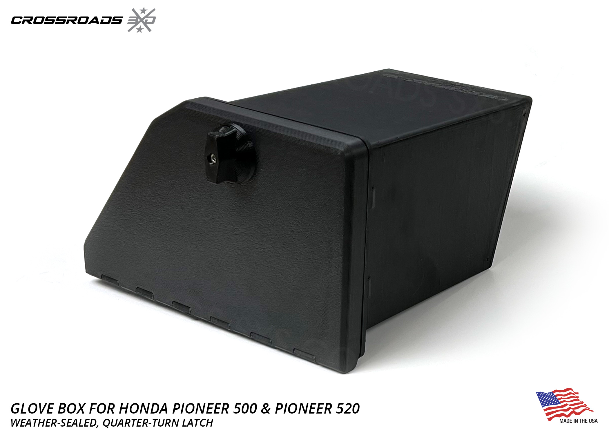 Get the weather-resistant Honda Pioneer 520 glove box for in-dash