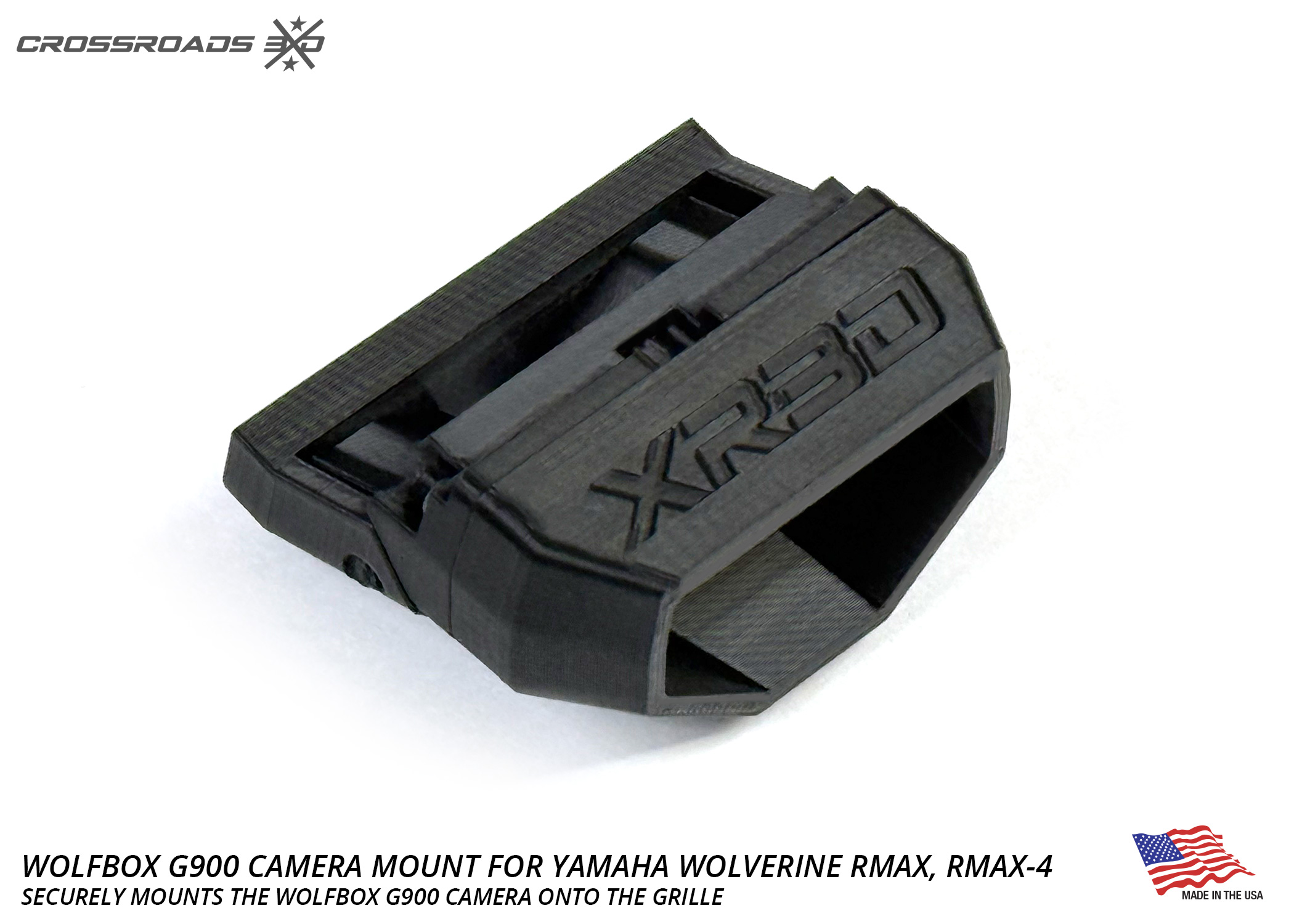 WolfBox Camera Mount for Yamaha RMAX Wolverine, RMAX-4 - Crossroads 3D