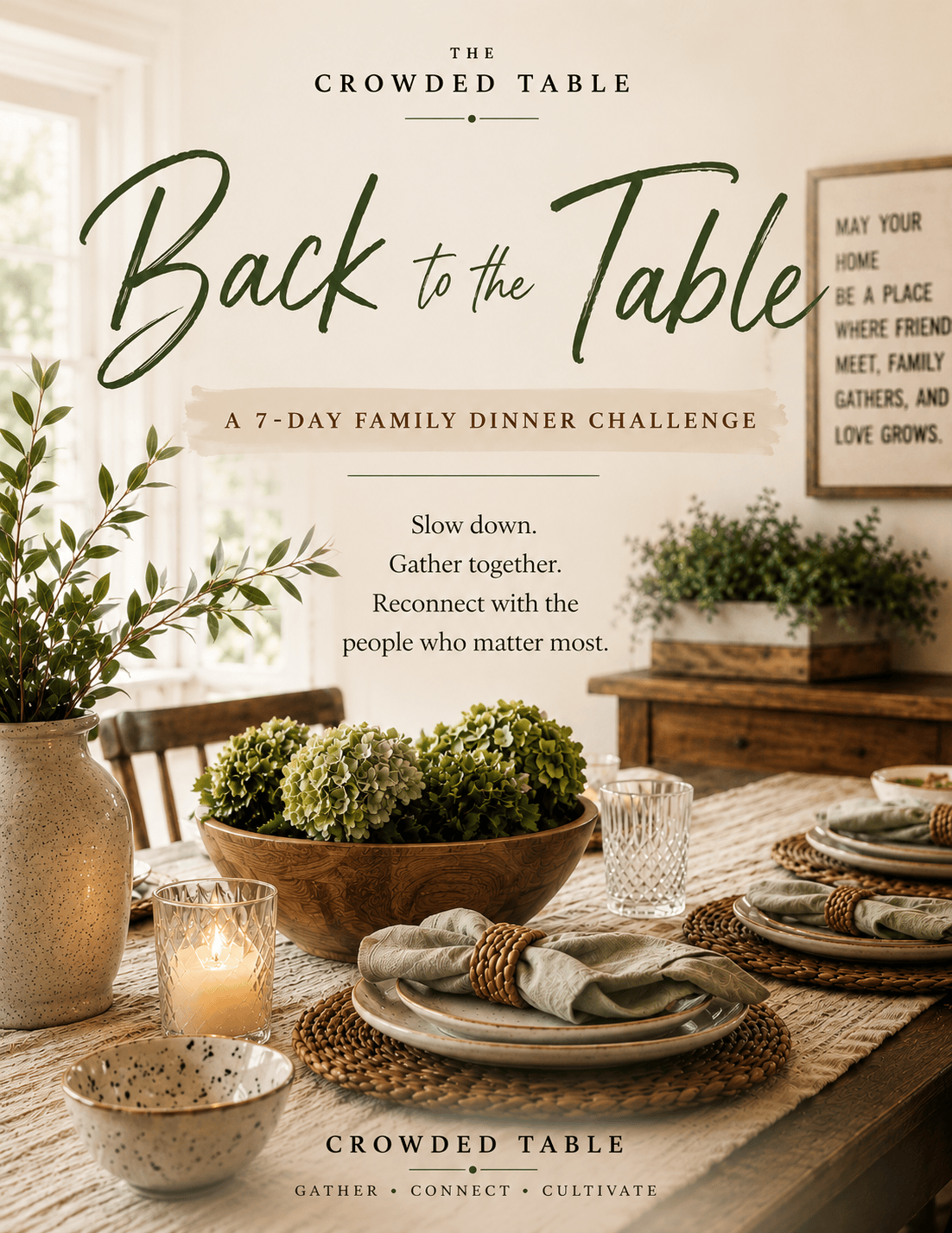 Back to the Table 7-Day Family Dinner Challenge