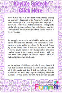 Kayla's Speech