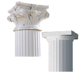 Afco Caps & Bases for Round and Fluted Square Aluminum Columns