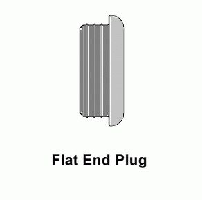 Afco6584 Flat End Plug, ADA Compliant Handrail