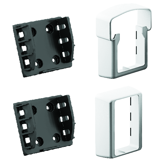 440900DFBK Straight Rail Bracket Kit for QuickRail Systems [WHITE]