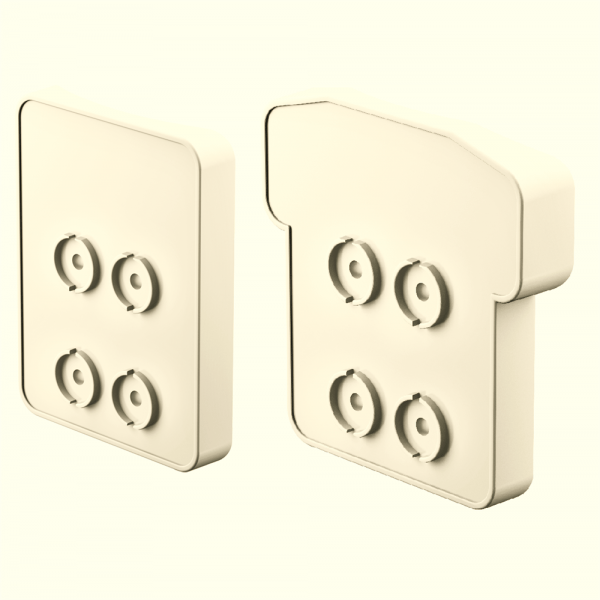 Round Column Adapters for QuickRail Systems [Tan]