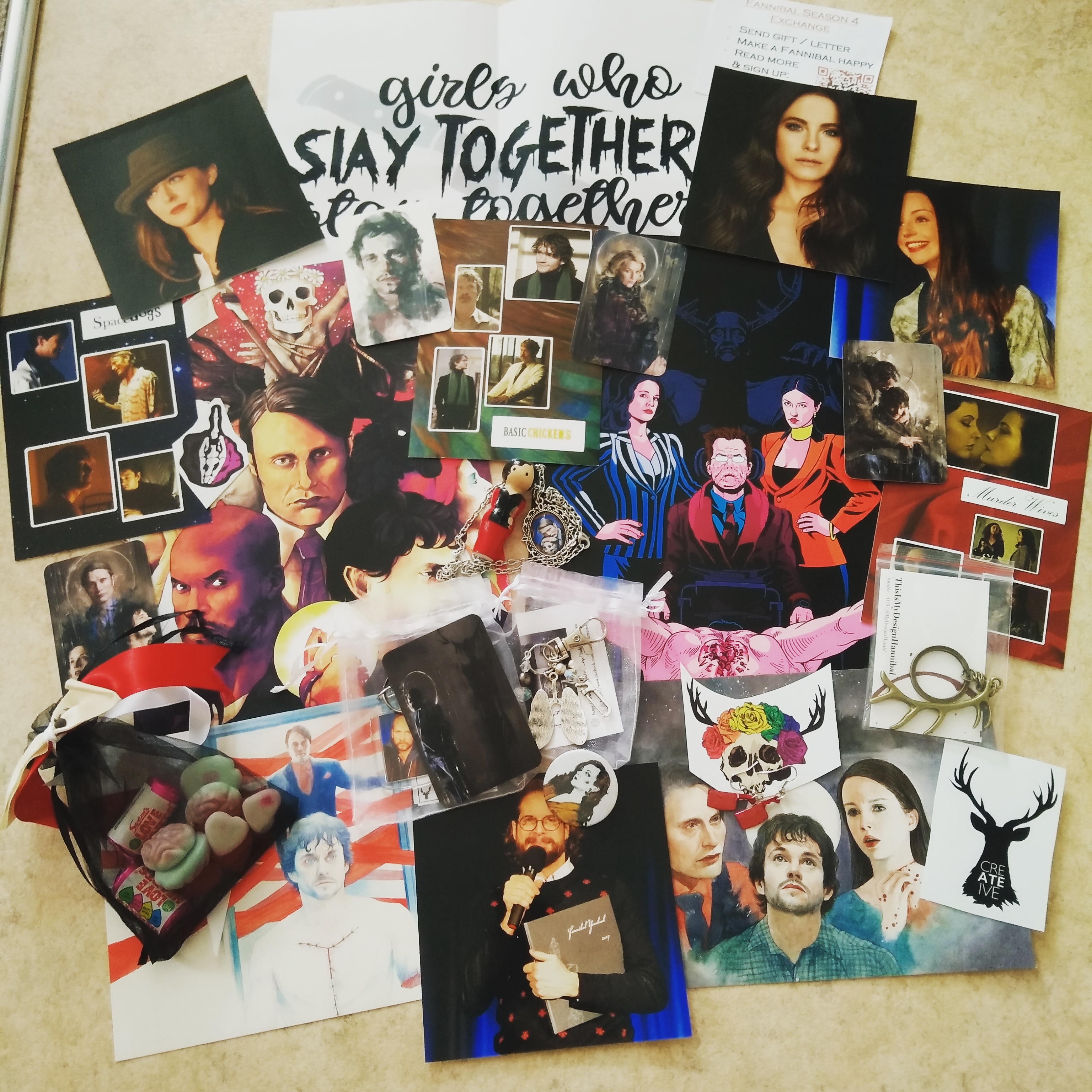 Gifts from all the Fannibal attendees.