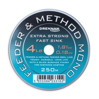 Drennan Feeder & Method Mono Line 250meters [ 4lb, 5lb, 6lb, 8lb, 10lb, 12lb ]