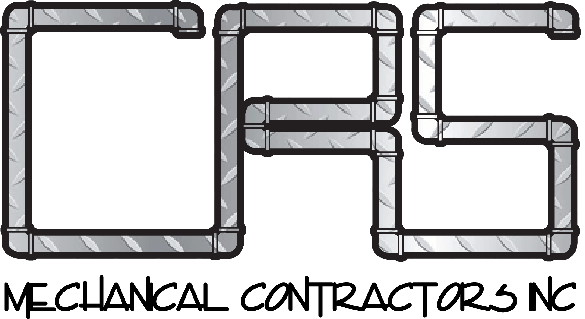 CRS Mechanical Piping Logo with Diamond plate inlay